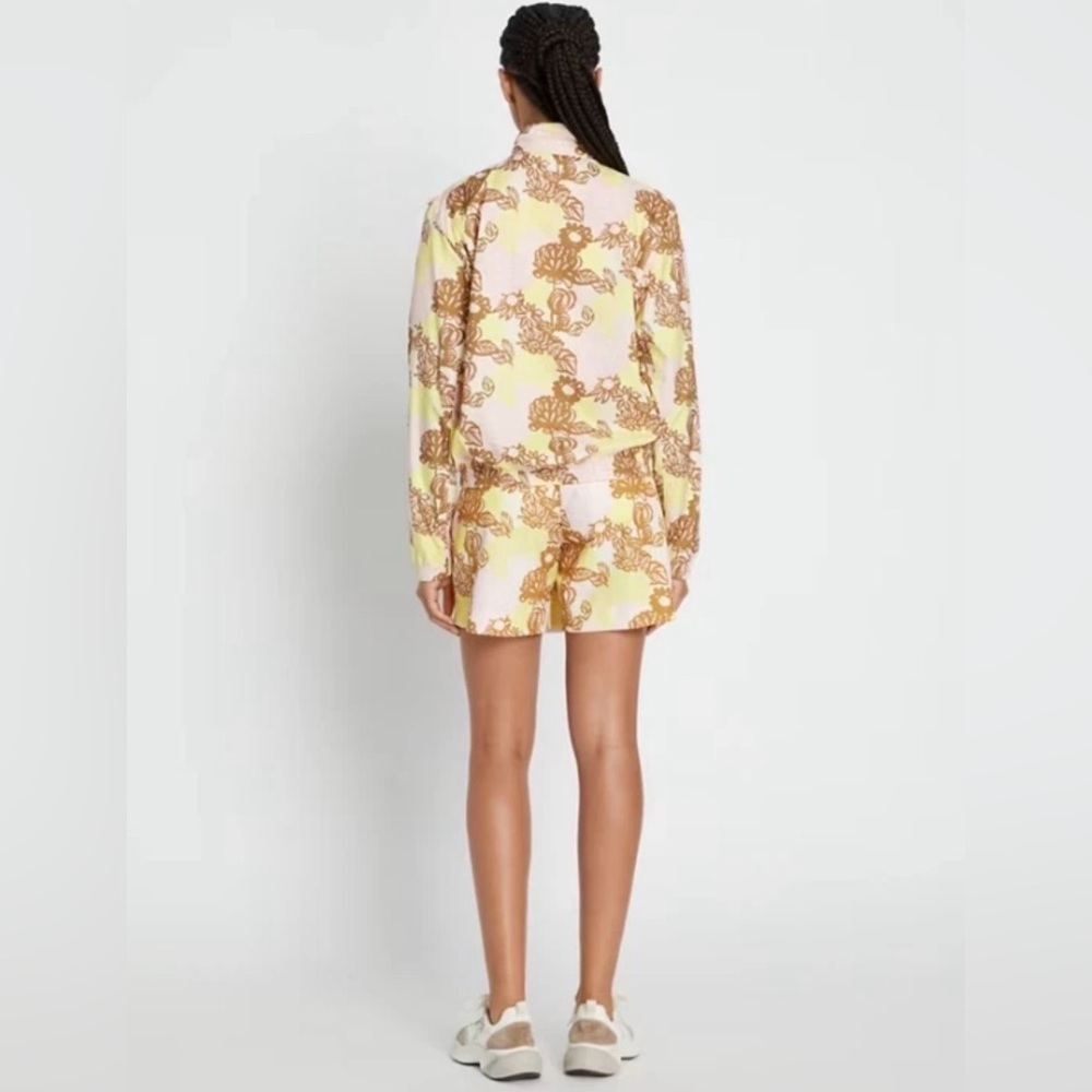 Tory Burch Sport French Cream RUFFLE WINDBREAKER Small - Picture 3 of 10